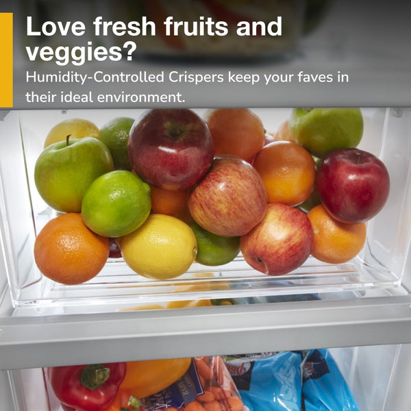 Whirlpool 24.6-cu ft Side-by-Side Refrigerator with Ice Maker ,Water and Ice Dispenser ( Fingerprint Resistant Stainless Steel )