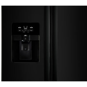 Whirlpool 21.4-cu ft Side-by-Side Refrigerator with Ice Maker ,Water and Ice Dispenser ( Black ) ENERGY STAR Certified