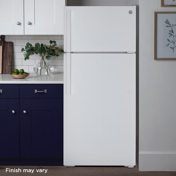 GE 16.6-cu ft Top-Freezer Refrigerator ( Bisque ) ENERGY STAR Certified