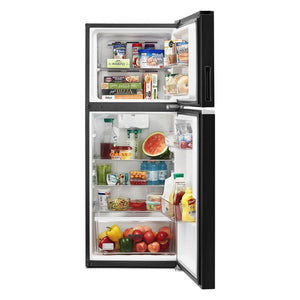 Whirlpool 11.6-cu ft Counter-Depth Top-Freezer Refrigerator ( Black )