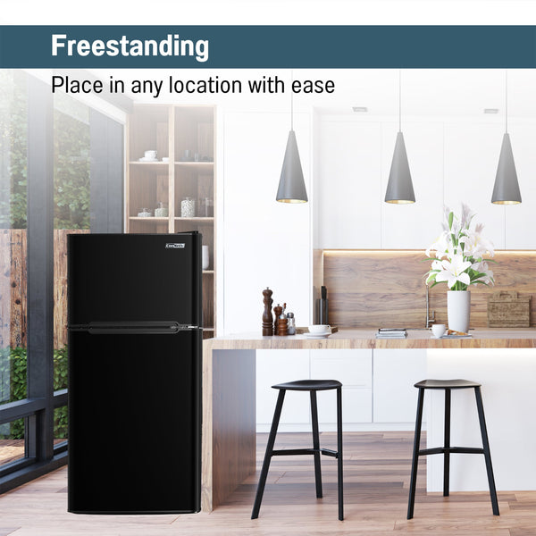 ConServ 4.5-cu ft Mini Fridge with Freezer ( Black )