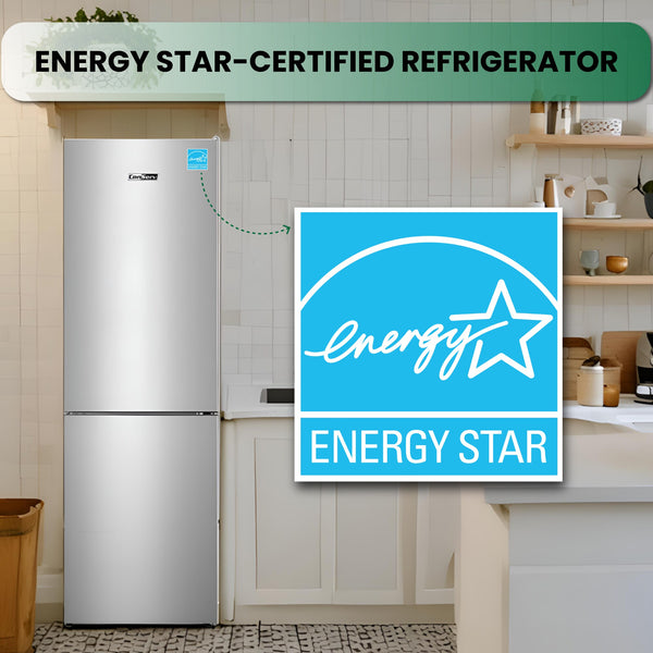 Equator Advanced Appliances 11.50-cu ft Standard-Depth Bottom-Freezer Refrigerator Stainless steel ) ENERGY STAR Certified