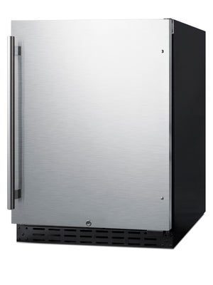 Summit Appliance 4.2-cu ft Built-In Mini Fridge ( Stainless steel door and black cabinet )