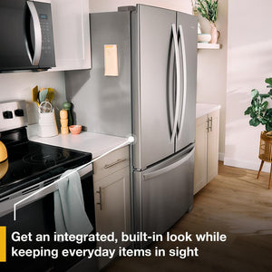 Whirlpool Counter-Depth 20-cu ft 3 -Door French Door Refrigerator with Ice Maker ( Black ) ENERGY STAR Certified