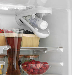 Cafe Counter-Depth 18.6-cu ft 3 -Door French Door Refrigerator with Ice Maker with Water Dispenser ( Matte White ) ENERGY STAR Certified