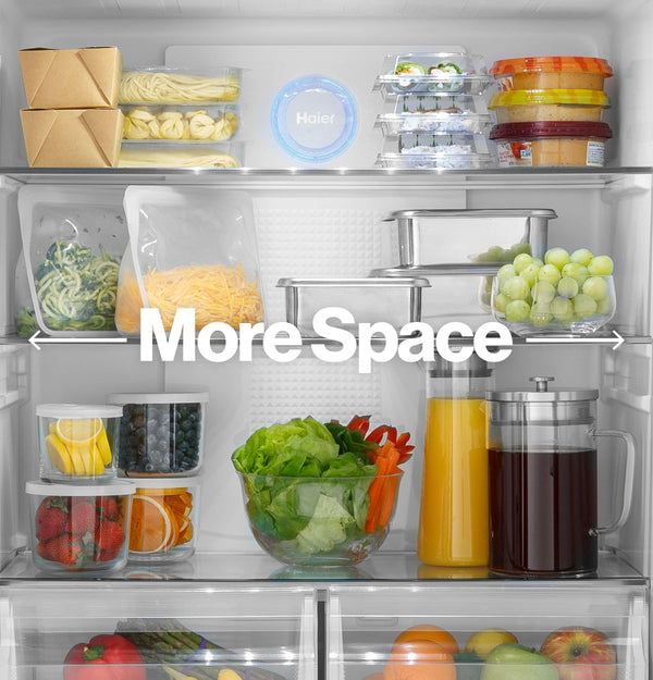 Haier Counter-Depth 14.5-cu ft 4 -Door French Door Refrigerator Optional (sold separately) ( Stainless Steel )