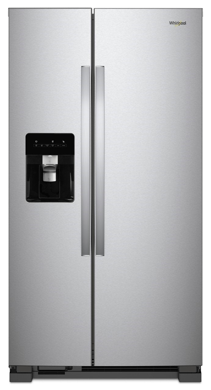 Whirlpool 24.6-cu ft Side-by-Side Refrigerator with Ice Maker ,Water and Ice Dispenser ( Fingerprint Resistant Stainless Steel )