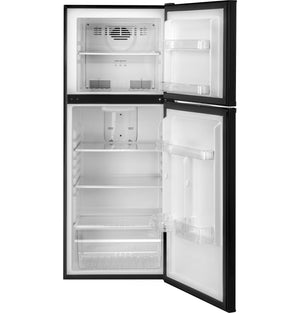 Hotpoint 9.7-cu ft Counter-Depth Top-Freezer Refrigerator ( Black )