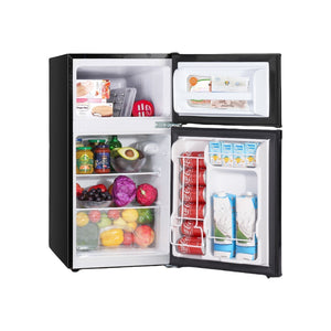 Upstreman 3.1-cu ft Mini Fridge with Freezer(Stainless Steel)ENERGY STAR