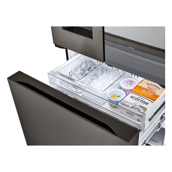LG Counter-Depth InstaView 4 Types of Ice 25.5-cu ft 3 -Door Smart Compatible French Door Refrigerator with Dual Ice Maker with Water and Ice Dispenser and Door within Door ( PrintProof Black Stainless Steel ) ENERGY STAR Certified