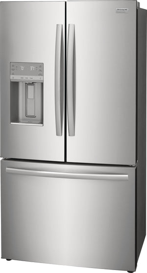 Frigidaire Gallery Counter-Depth 22.6-cu ft 3 -Door French Door Refrigerator with Dual Ice Maker with Water and Ice Dispenser ( Fingerprint Resistant Stainless Steel ) ENERGY STAR Certified