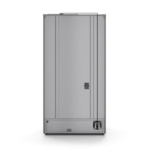 Thor Kitchen Counter-Depth Gordon Ramsay Series 20.3-cu ft 3 -Door French Door Refrigerator with Ice Maker with Ice Dispenser ( Stainless Steel with Navy Accents ) ENERGY STAR Certified