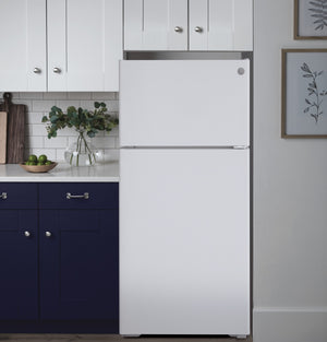 GE 16.6-cu ft Top-Freezer Refrigerator ( White ) ENERGY STAR Certified