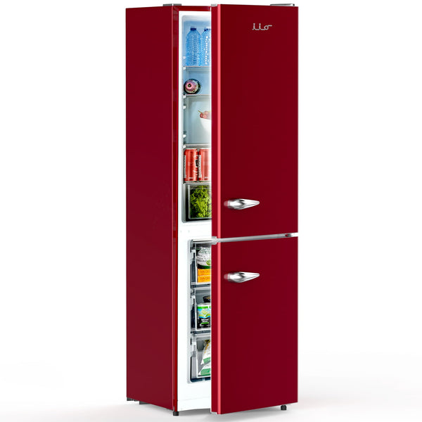 iio Retro-Mod RM1 11-cu ft Standard-Depth Bottom-Freezer Refrigerator Wine Red ) ENERGY STAR Certified