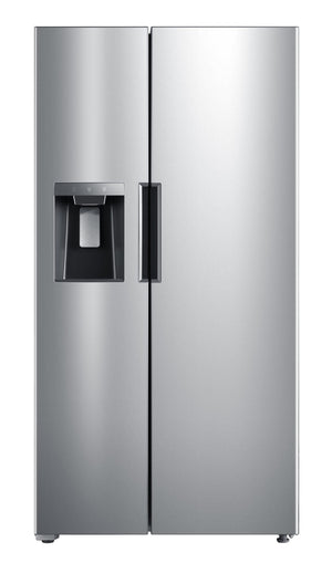 Midea 26.3-cu ft Side-by-Side Refrigerator with Ice Maker ,Water and Ice Dispenser ( Stainless steel )