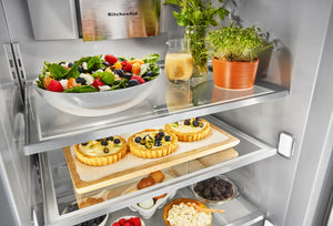 KitchenAid 25.5-cu ft Counter-Depth Side-by-Side Refrigerator Built-In ( Panel Ready )