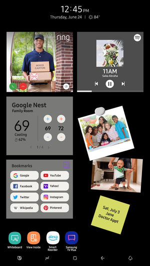 Samsung Family Hub 26.7-cu ft Side-by-Side Refrigerator Smart Compatible with Ice Maker ,Water and Ice Dispenser ( Fingerprint Resistant Stainless Steel ) ENERGY STAR Certified