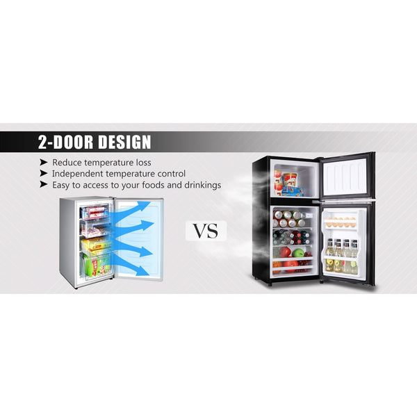 GZMR 3.5-cu ft with Freezer ( Black )