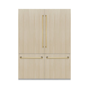 ZLINE KITCHEN & BATH Counter-Depth 32.2-cu ft 4 -Door Built-In French Door Refrigerator with Ice Maker with Water and Ice Dispenser ( Panel-Ready ) ENERGY STAR Certified