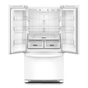 Whirlpool Standard-Depth 25.2-cu ft 3 -Door French Door Refrigerator with Ice Maker ( White ) ENERGY STAR Certified