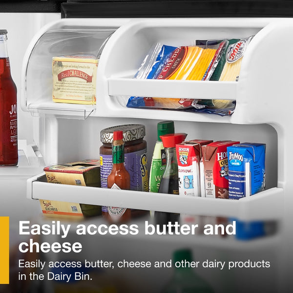 Whirlpool 14.3-cu ft Top-Freezer Refrigerator ( Black )