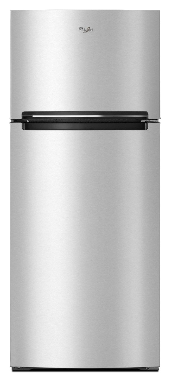 Whirlpool Flexible Storage Bin 17.6-cu ft Top-Freezer Refrigerator ( Monochromatic Stainless Steel )