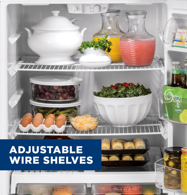 GE Garage Ready 19.1-cu ft Top-Freezer Refrigerator ( White ) Garage Ready