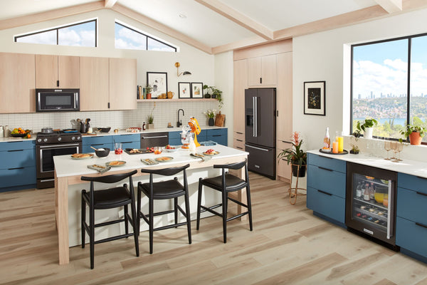 KitchenAid Standard-Depth 27-cu ft 3 -Door French Door Refrigerator with Water and Ice Dispenser ( Black ) ENERGY STAR Certified