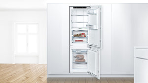 Bosch 800 Series custom panel with Home Connect 9-Cu. Feet Counter-Depth Built-In Bottom-Freezer Refrigerator Panel ready ) ENERGY STAR Certified