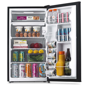 NewAir Mini Fridges 3.3-cu ft Mini Fridge with Freezer ( Gray ) ENERGY STAR
