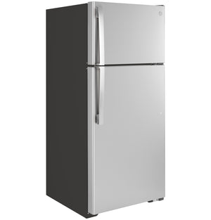 GE 16.6-cu ft Top-Freezer Refrigerator ( Stainless Steel ) ENERGY STAR Certified
