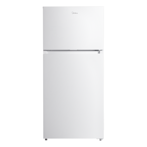 Midea Fingerprint Resistant 14.2-cu ft Counter-Depth Top-Freezer Refrigerator ( White ) Garage Ready ENERGY STAR Certified
