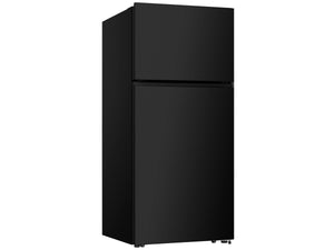 Hisense 18-cu ft Top-Freezer Refrigerator ( Black ) Garage Ready ENERGY STAR Certified