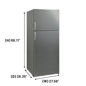 Equator Advanced Appliances 14.3-cu ft Counter-Depth Top-Freezer Refrigerator ( Stainless Steel ) ENERGY STAR Certified