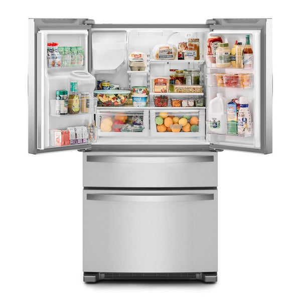 Whirlpool Standard-Depth 24.5-cu ft 4 -Door French Door Refrigerator with Ice Maker with Water and Ice Dispenser ( Stainless Steel ) ENERGY STAR Certified