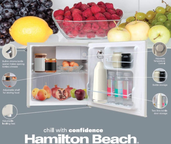 Hamilton Beach 1.6-cu ft Mini Fridge with Freezer ( Blue )