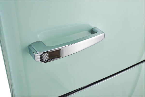 UNIQUE Classic Retro 11.7-cu ft Counter-Depth Bottom-Freezer Refrigerator Summer Mint Green ) ENERGY STAR Certified