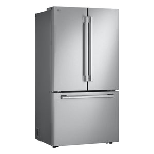 LG STUDIO Counter-Depth 26.5-cu ft 3 -Door Smart Compatible French Door Refrigerator with Ice Maker with Water Dispenser ( PrintProof Stainless Steel ) ENERGY STAR Certified