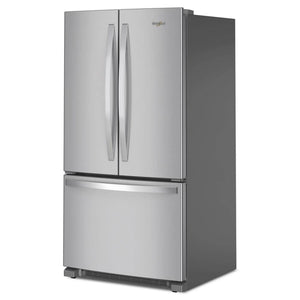 Whirlpool Standard-Depth 25.2-cu ft 3 -Door French Door Refrigerator with Ice Maker ( Stainless Steel ) ENERGY STAR Certified