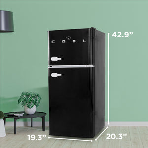 Commercial Cool 4.5-cu ft Mini Fridge with Freezer ( Black )