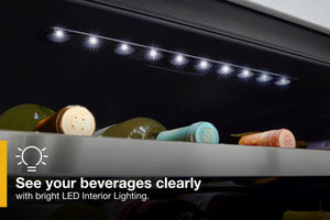 Whirlpool 5.1000-cu ft Built-In Mini Fridge ( Stainless steel ) ENERGY STAR