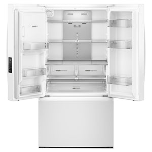Whirlpool Standard-Depth 29.58-cu ft 3 -Door French Door Refrigerator with Dual Ice Maker with Water and Ice Dispenser ( White ) ENERGY STAR Certified