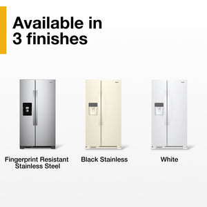 Whirlpool 24.6-cu ft Side-by-Side Refrigerator with Ice Maker ,Water and Ice Dispenser ( White )