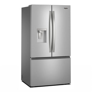 Whirlpool Standard-Depth 29.58-cu ft 3 -Door French Door Refrigerator with Ice Maker with Water and Ice Dispenser ( Fingerprint Resistant Stainless Finish ) ENERGY STAR Certified