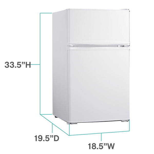 West Bend 4.1-cu ft Mini Fridge with Freezer ( White ) ENERGY STAR