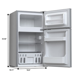 COWSAR 3.1-cu ft Mini Fridge with Freezer ( Grey )