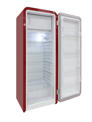 Brama 9.9-cu ft Counter-Depth Top-Freezer Refrigerator ( Red )