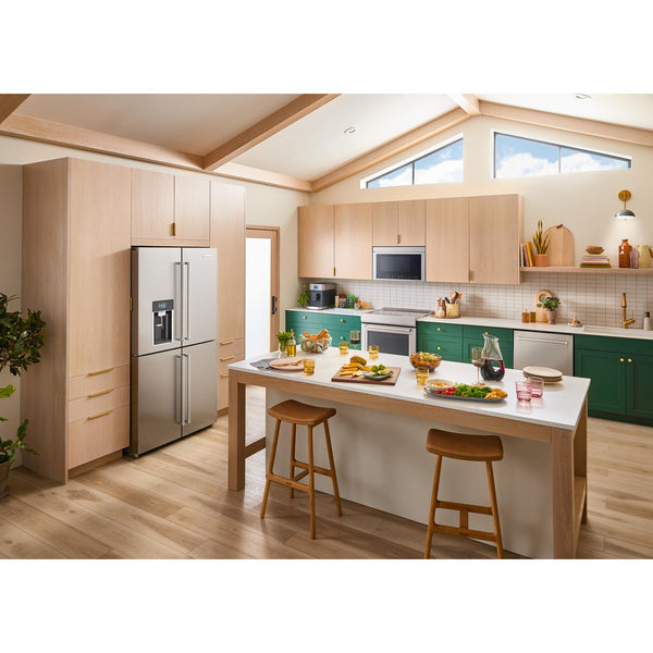 KitchenAid Counter-Depth 19.4-cu ft 4 -Door French Door Refrigerator with Ice Maker with Water and Ice Dispenser ( Fingerprint Resistant Stainless Steel ) ENERGY STAR Certified