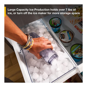 Whirlpool Standard-Depth 31-cu ft 3 -Door French Door Refrigerator with Ice Maker with Water Dispenser ( White ) ENERGY STAR Certified