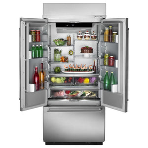 KitchenAid Standard-Depth 20.8-cu ft 3 -Door Built-In French Door Refrigerator with Ice Maker ( Stainless steel )